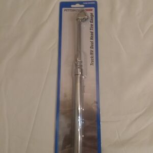 Silver Dual Head Tire Gauge - Automotive Other